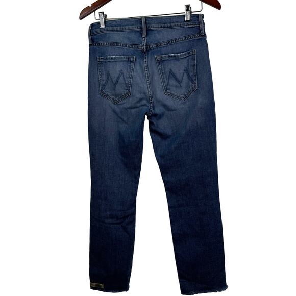 MOTHER The Mid Rise Dazzler Crop Jeans Exposed Secret Sister Size 28 - Picture 10 of 14